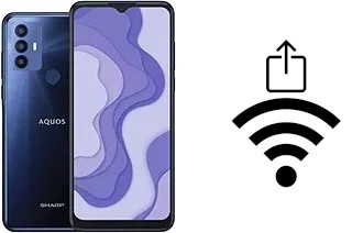 So generieren Sie einen QR-Code mit dem Wifi-Passwort auf einem Sharp Aquos V6 Plus