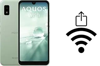 So generieren Sie einen QR-Code mit dem Wifi-Passwort auf einem Sharp Aquos wish