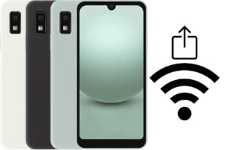 So generieren Sie einen QR-Code mit dem Wifi-Passwort auf einem Sharp AQUOS wish3