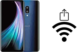 So generieren Sie einen QR-Code mit dem Wifi-Passwort auf einem Sharp Aquos Zero 2