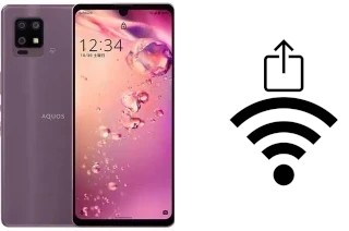 So generieren Sie einen QR-Code mit dem Wifi-Passwort auf einem Sharp Aquos Zero6