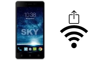 So generieren Sie einen QR-Code mit dem Wifi-Passwort auf einem Sky-Devices Sky Fuego 5-0 Plus