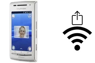 So generieren Sie einen QR-Code mit dem Wifi-Passwort auf einem Sony Ericsson Xperia X8