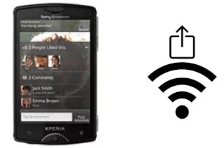 So generieren Sie einen QR-Code mit dem Wifi-Passwort auf einem Sony Ericsson Xperia mini