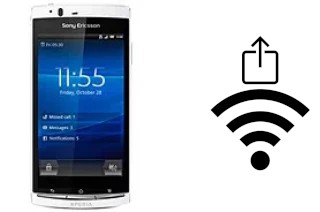 So generieren Sie einen QR-Code mit dem Wifi-Passwort auf einem Sony Ericsson Xperia Arc S