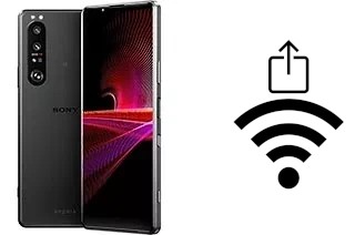 So generieren Sie einen QR-Code mit dem Wifi-Passwort auf einem Sony Xperia 1 III