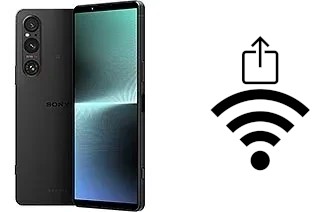 So generieren Sie einen QR-Code mit dem Wifi-Passwort auf einem Sony Xperia 1 V