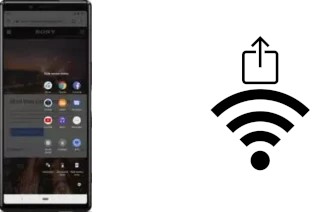 So generieren Sie einen QR-Code mit dem Wifi-Passwort auf einem Sony Xperia 1