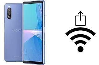 So generieren Sie einen QR-Code mit dem Wifi-Passwort auf einem Sony Xperia 10 III