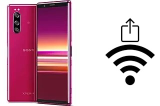 So generieren Sie einen QR-Code mit dem Wifi-Passwort auf einem Sony Xperia 5