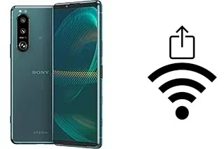 So generieren Sie einen QR-Code mit dem Wifi-Passwort auf einem Sony Xperia 5 III