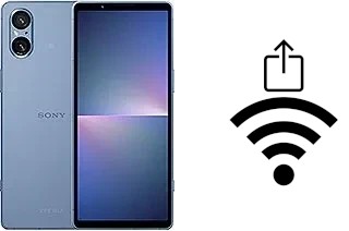 So generieren Sie einen QR-Code mit dem Wifi-Passwort auf einem Sony Xperia 5 V