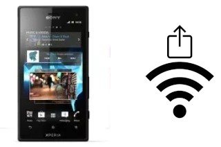 So generieren Sie einen QR-Code mit dem Wifi-Passwort auf einem Sony Xperia acro S