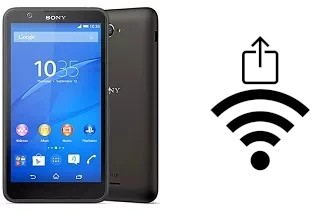 So generieren Sie einen QR-Code mit dem Wifi-Passwort auf einem Sony Xperia E4