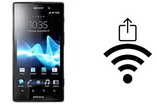 So generieren Sie einen QR-Code mit dem Wifi-Passwort auf einem Sony Xperia ion HSPA