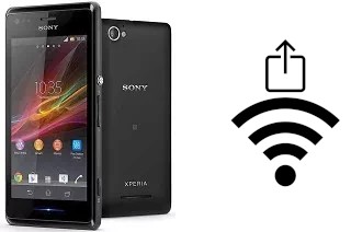 So generieren Sie einen QR-Code mit dem Wifi-Passwort auf einem Sony Xperia M