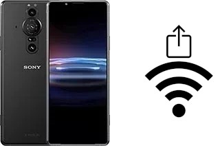 So generieren Sie einen QR-Code mit dem Wifi-Passwort auf einem Sony Xperia Pro-I