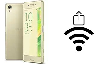 So generieren Sie einen QR-Code mit dem Wifi-Passwort auf einem Sony Xperia X