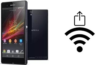 So generieren Sie einen QR-Code mit dem Wifi-Passwort auf einem Sony Xperia Z