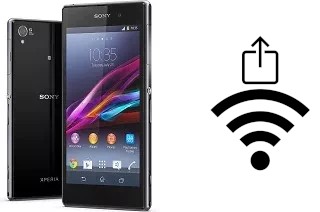 So generieren Sie einen QR-Code mit dem Wifi-Passwort auf einem Sony Xperia Z1