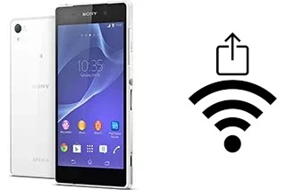 So generieren Sie einen QR-Code mit dem Wifi-Passwort auf einem Sony Xperia Z2