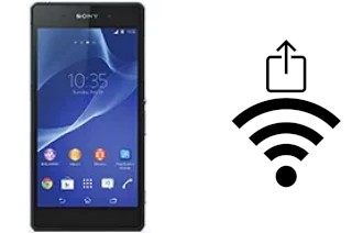 So generieren Sie einen QR-Code mit dem Wifi-Passwort auf einem Sony Xperia Z2a