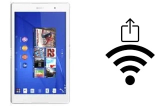 So generieren Sie einen QR-Code mit dem Wifi-Passwort auf einem Sony Xperia Z3 Tablet Compact