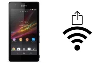 So generieren Sie einen QR-Code mit dem Wifi-Passwort auf einem Sony Xperia ZR