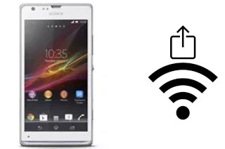 So generieren Sie einen QR-Code mit dem Wifi-Passwort auf einem Sony Xperia SP