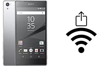 So generieren Sie einen QR-Code mit dem Wifi-Passwort auf einem Sony Xperia Z5 Premium Dual