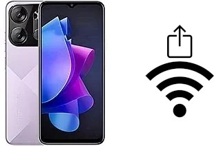 So generieren Sie einen QR-Code mit dem Wifi-Passwort auf einem Tecno Pop 7 Pro