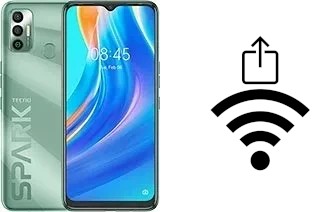 So generieren Sie einen QR-Code mit dem Wifi-Passwort auf einem Tecno Spark 7