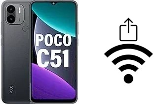 So generieren Sie einen QR-Code mit dem Wifi-Passwort auf einem Xiaomi Poco C51