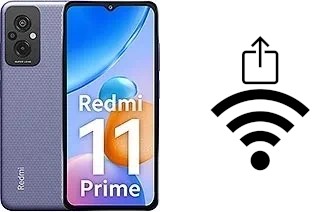 So generieren Sie einen QR-Code mit dem Wifi-Passwort auf einem Xiaomi Redmi 11 Prime