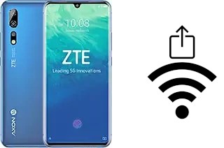 So generieren Sie einen QR-Code mit dem Wifi-Passwort auf einem ZTE Axon 10 Pro 5G