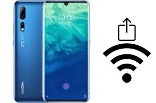 So generieren Sie einen QR-Code mit dem Wifi-Passwort auf einem ZTE Axon 10 Pro