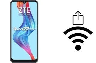 So generieren Sie einen QR-Code mit dem Wifi-Passwort auf einem ZTE Blade V20 Smart